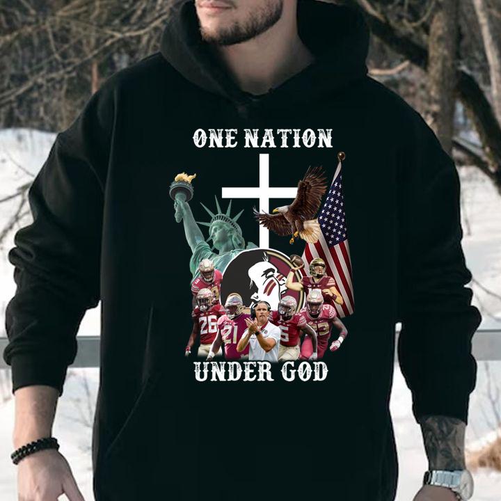 Florida State Seminoles One Nation Under God Signatures t-shirt hoodie