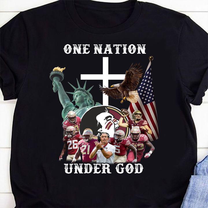 Florida State Seminoles One Nation Under God Signatures t-shirt shirt