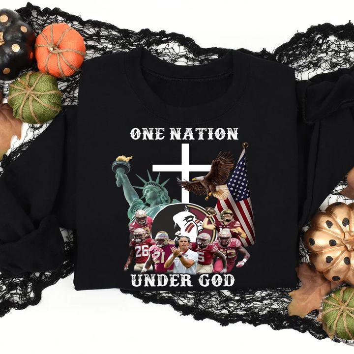 Florida State Seminoles One Nation Under God Signatures t-shirt sweatshirt