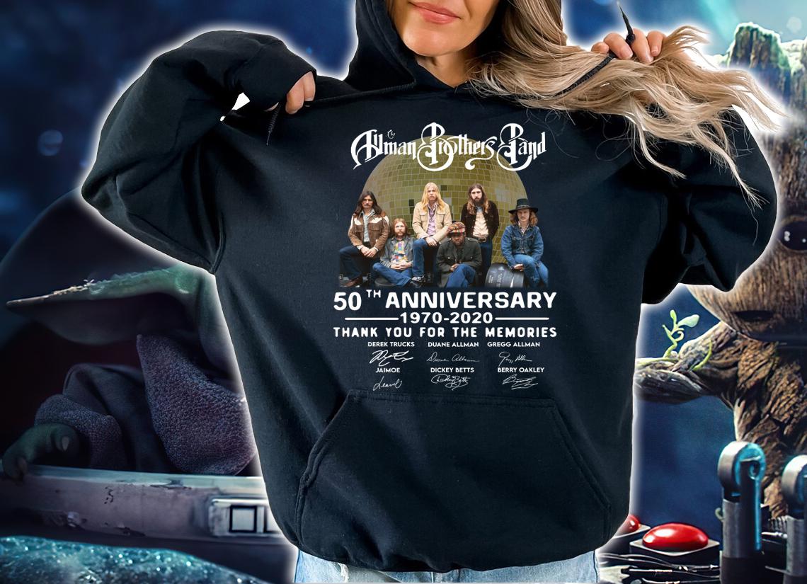 Allman Brothers Band 50th Anniversary Thank You For The Memories t-shirt hoodie