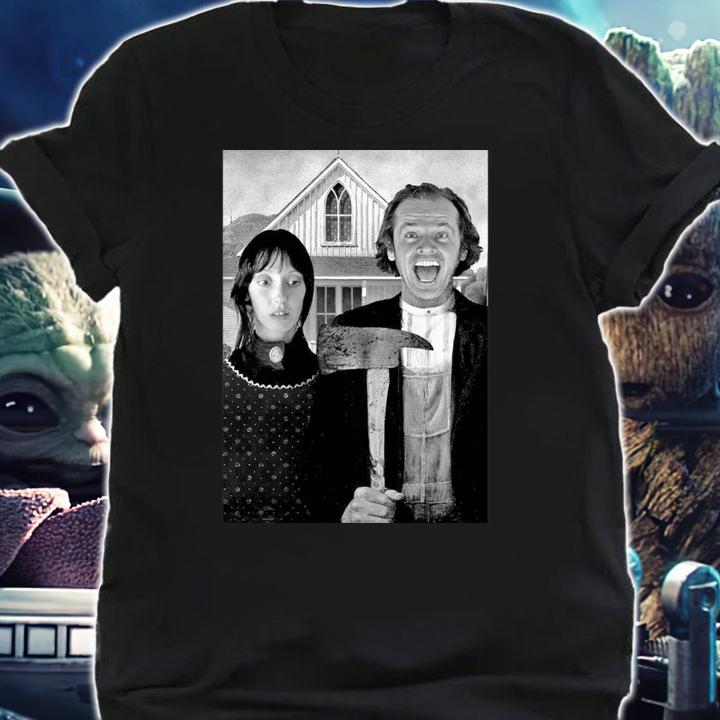 The Shining mashup American Gothic Shelley Duvall and Jack Nicholson t-shirt shirt