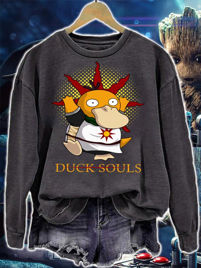 Duck Souls Praise The Sun Dark Souls And Pokemon t-shirt sweatshirt