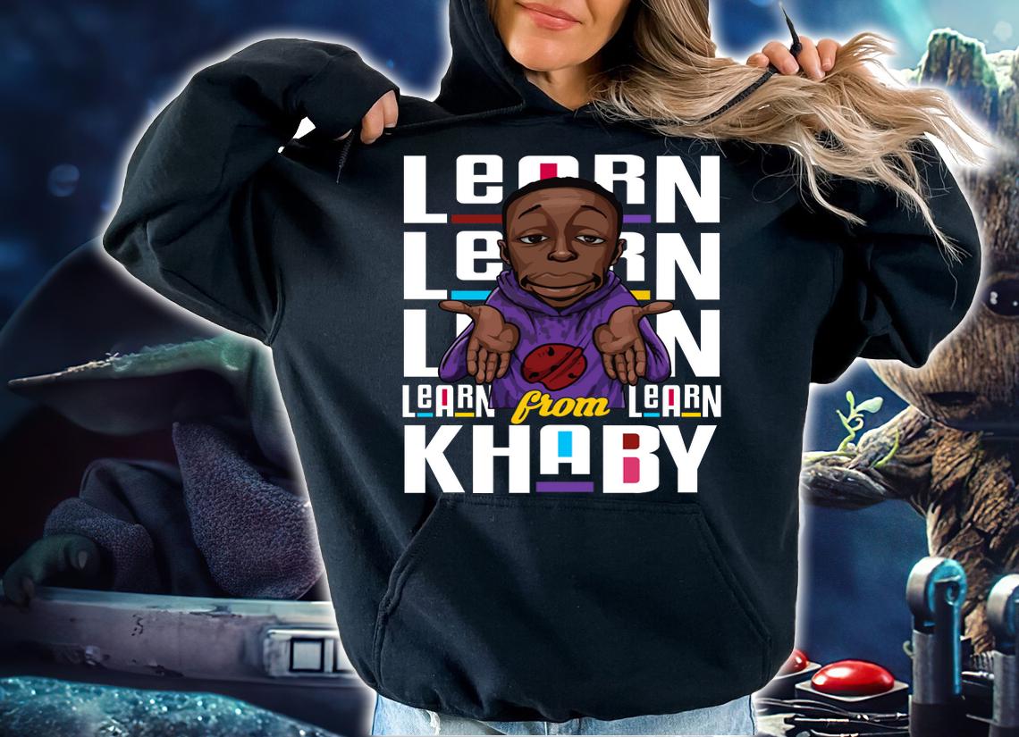 Learn from Khaby Black History Month Black t-shirt hoodie