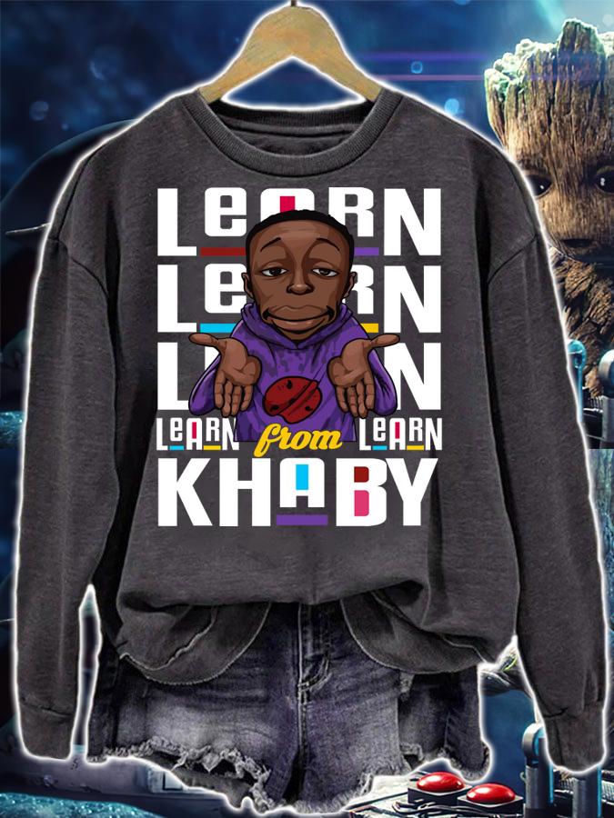 Learn from Khaby Black History Month Black t-shirt sweatshirt