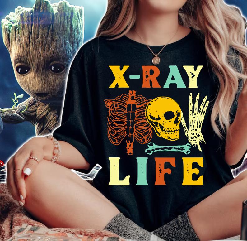 X Ray Life Radiology t-shirt woman shirt