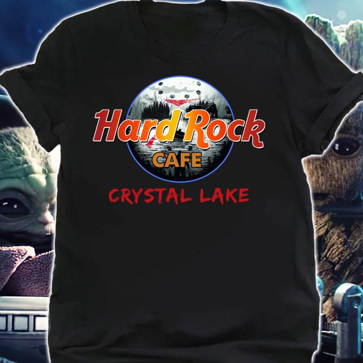 Halloween Hard Rock Cafe Crystal Lake Jason Voorhees Face t-shirt shirt