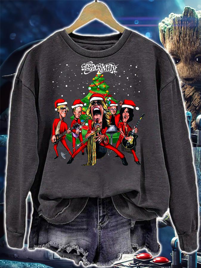Aerosmith Rock Band Christmas Meme t-shirt sweatshirt