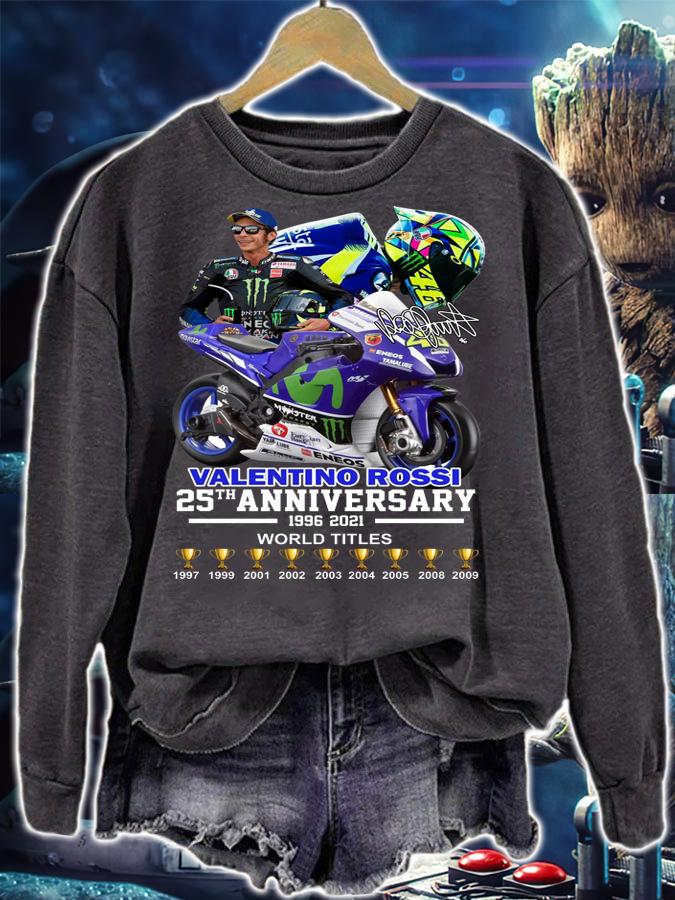 Signature Valentino Rossi 25th anniversary 1996-2021 t-shirt sweatshirt