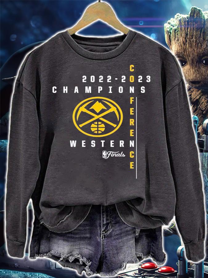Denver Nuggets 2023 Western Conference Champions Crossover Team Roster t-shirt sweatshirt