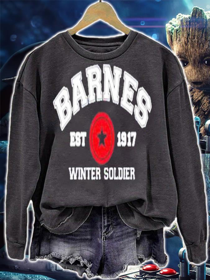 Barnes 1917 Logo Winter Soldier Bucky Barnes Shirt t-shirt sweatshirt