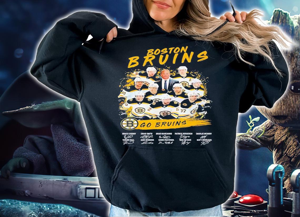 Boston Bruins go Bruins signatures shirt t-shirt hoodie