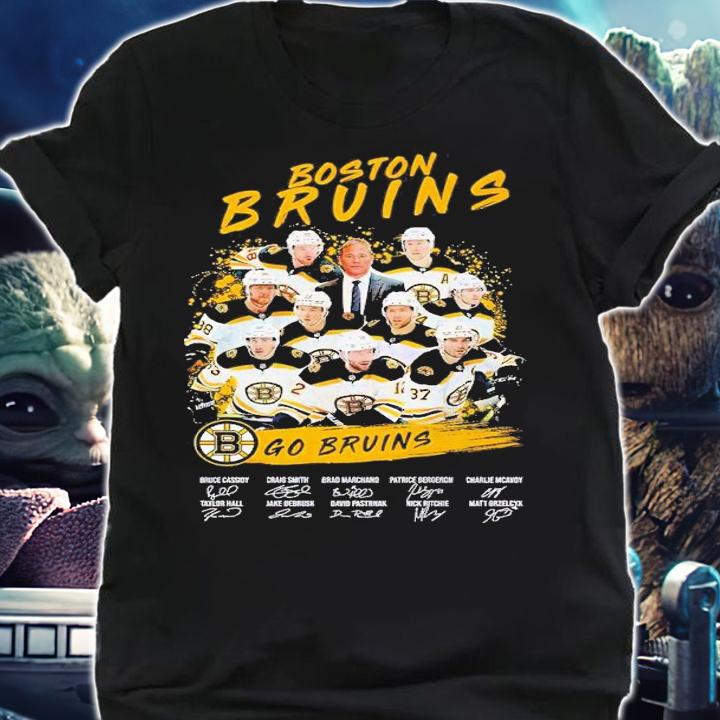 Boston Bruins go Bruins signatures shirt t-shirt shirt