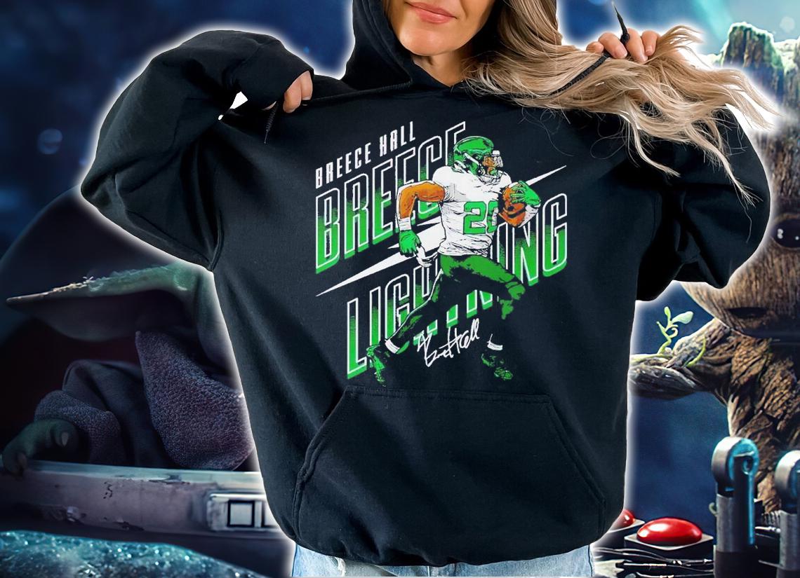 Breece Hall New York J Breece Lightning shirt t-shirt hoodie