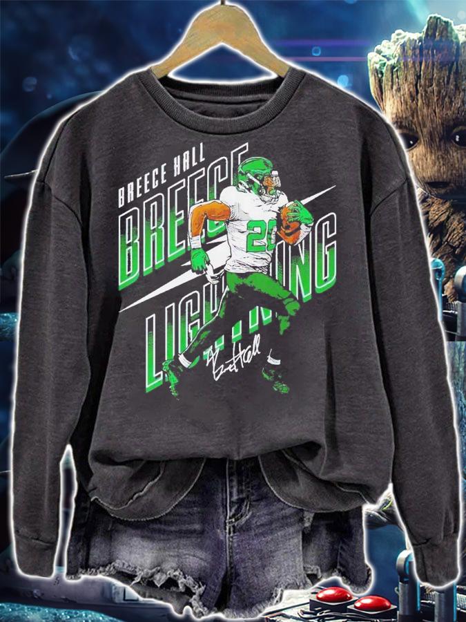 Breece Hall New York J Breece Lightning shirt t-shirt sweatshirt
