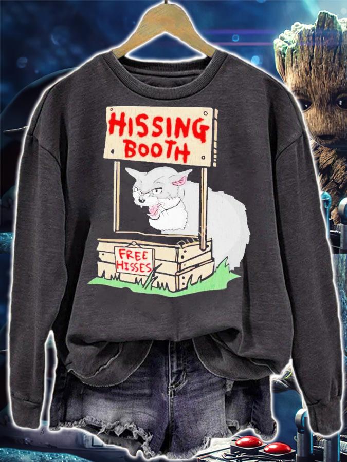 Cat hissing booth free hisses shirt t-shirt sweatshirt