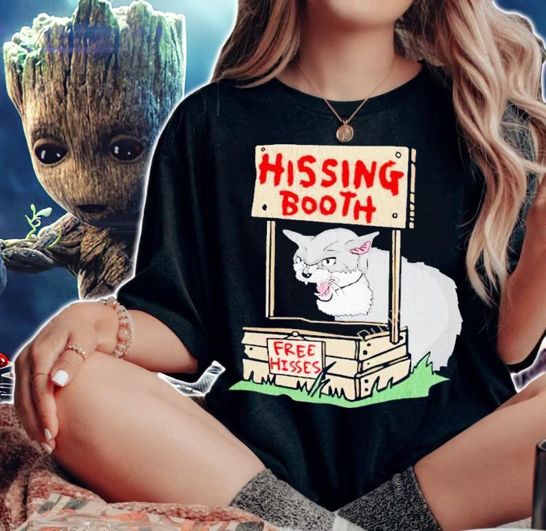 Cat hissing booth free hisses shirt t-shirt woman shirt
