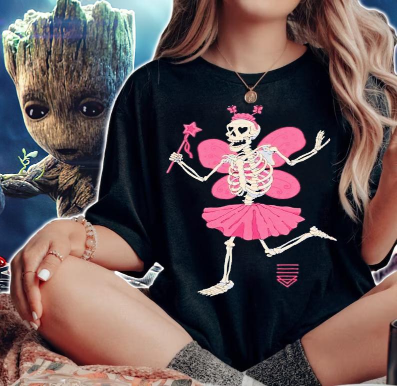Fairy skeleton lover shirt t-shirt woman shirt