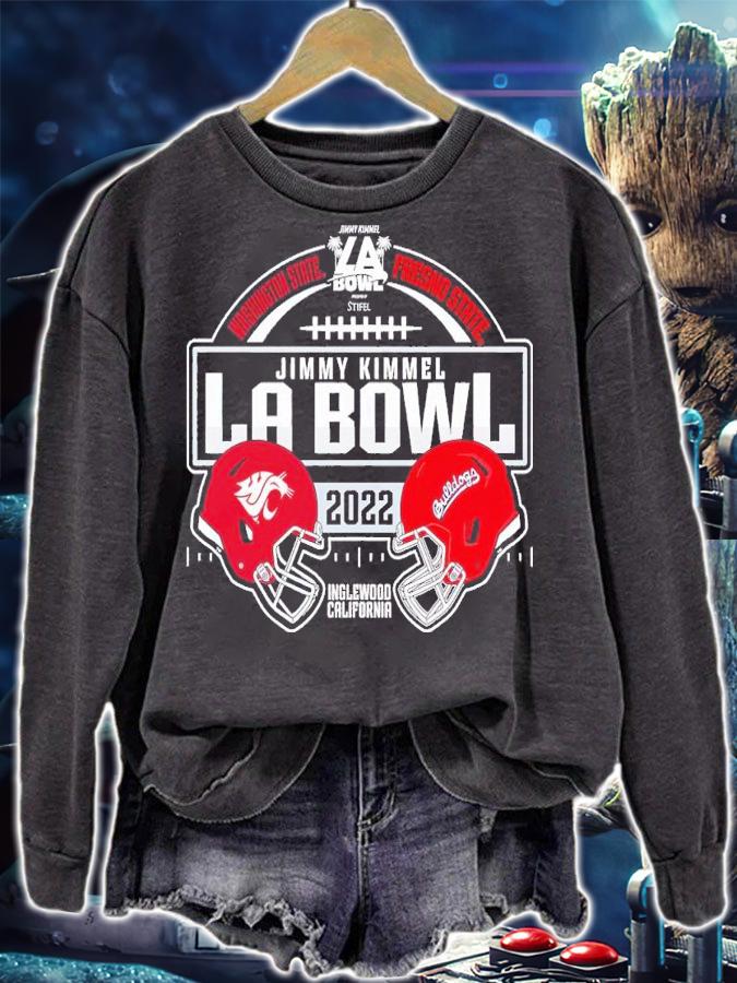 Fresno State Bulldogs vs. Washington State Cougars 2022 Jimmy Kimmel LA Bowl Matchup shirt t-shirt sweatshirt