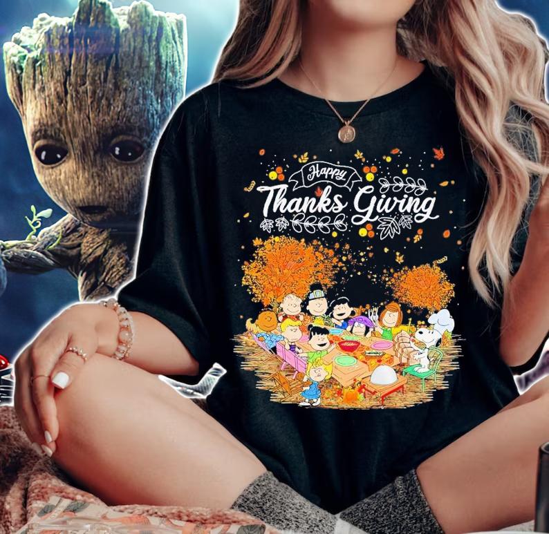 Happy Thanksgiving Peanuts shirt t-shirt woman shirt