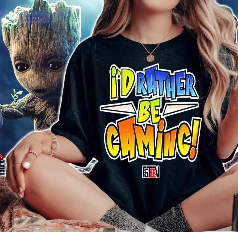 I'd rather be gaming shirt t-shirt woman shirt