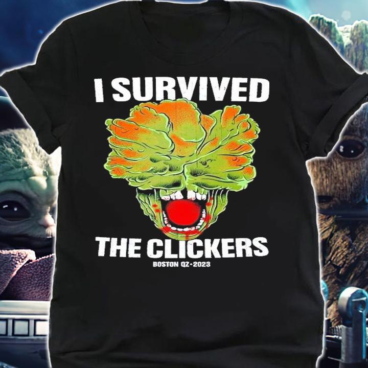I survived The Clickers Boston QZ 2023 t-shirt shirt