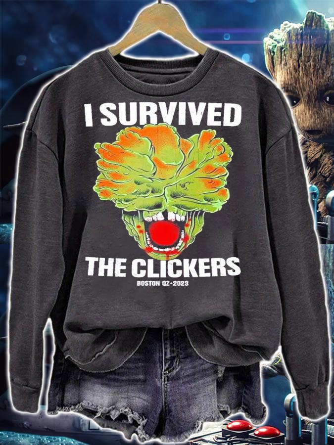 I survived The Clickers Boston QZ 2023 t-shirt sweatshirt