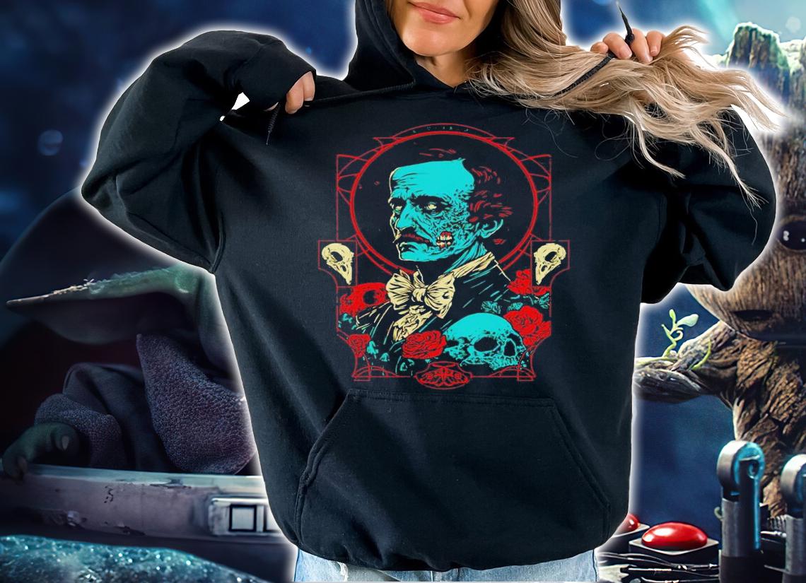 Horrific Portrait Edgar Allan Poe shirt t-shirt hoodie