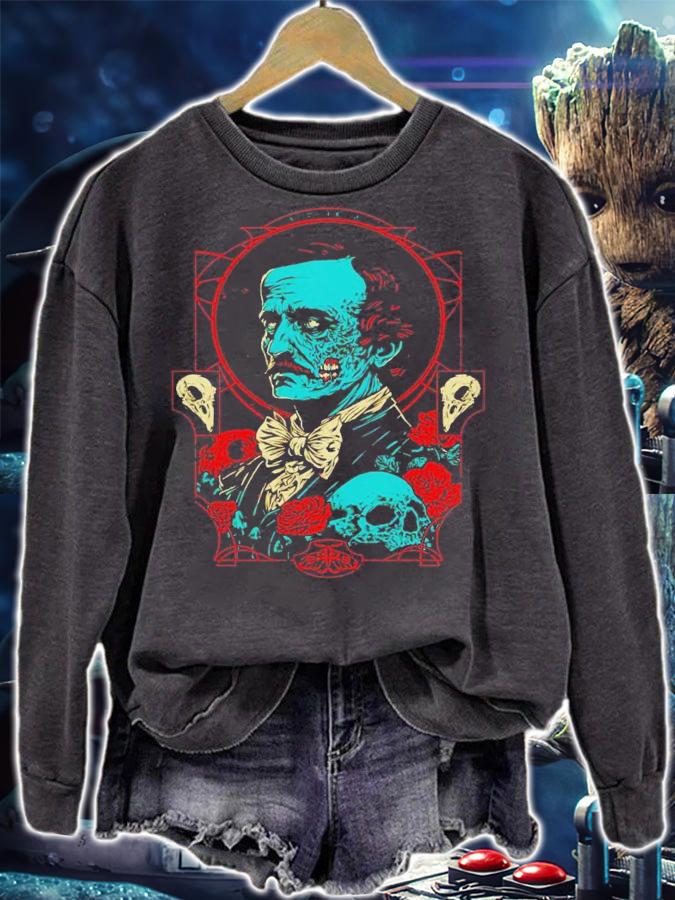 Horrific Portrait Edgar Allan Poe shirt t-shirt sweatshirt