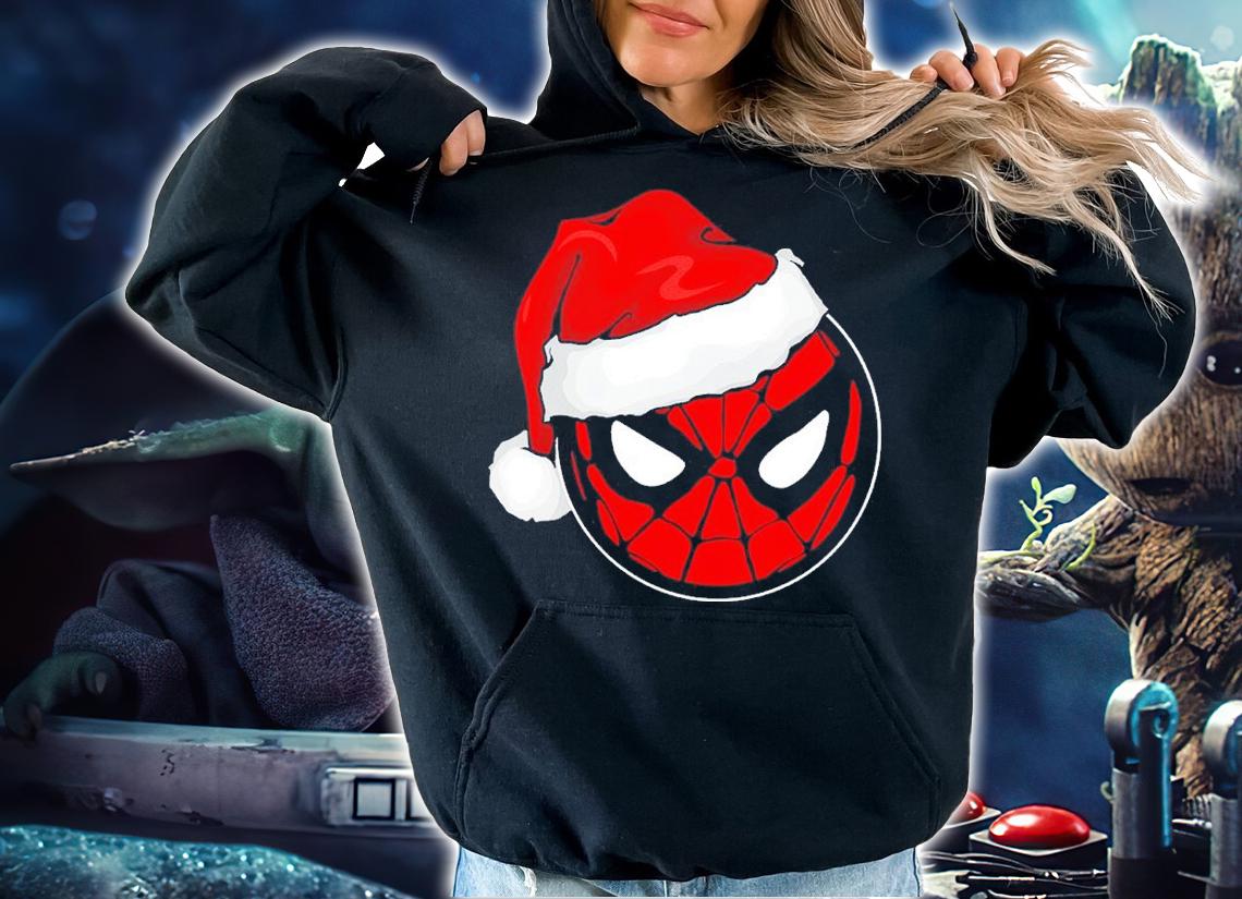 Marvel Christmas Spider-Man Santa Hat shirt t-shirt hoodie