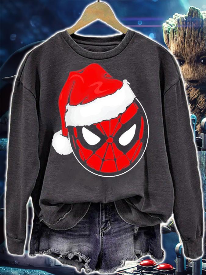 Marvel Christmas Spider-Man Santa Hat shirt t-shirt sweatshirt