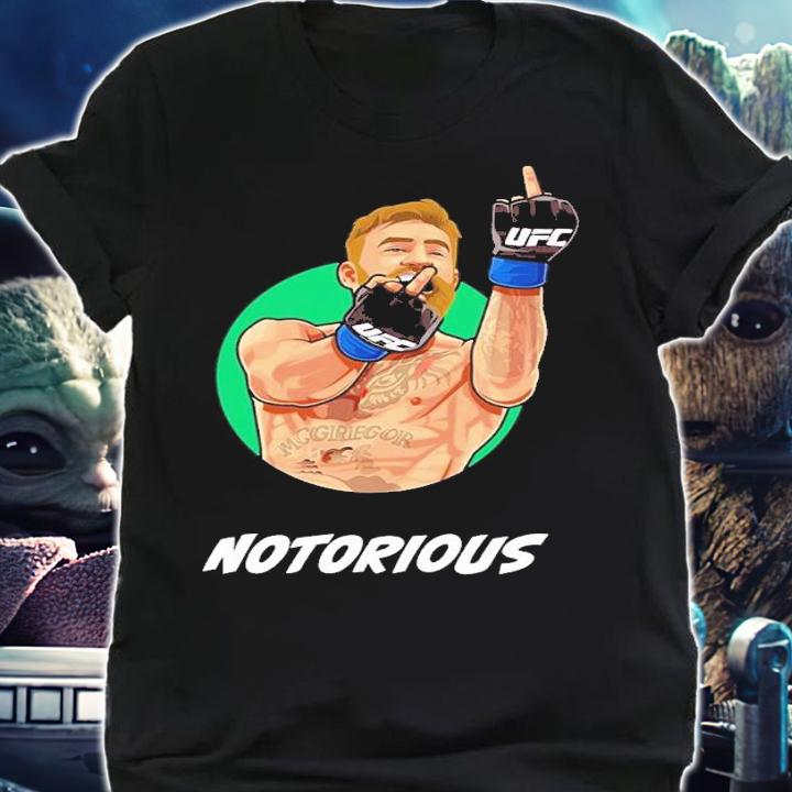 Middle Finger Conor Mcgregor Funny Notorious Shirt t-shirt shirt