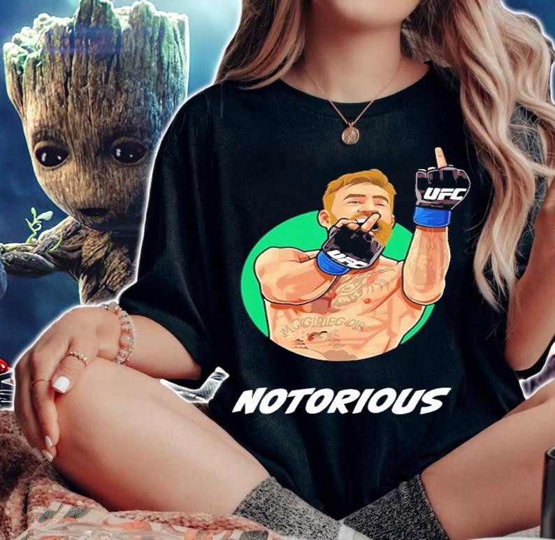 Middle Finger Conor Mcgregor Funny Notorious Shirt t-shirt woman shirt