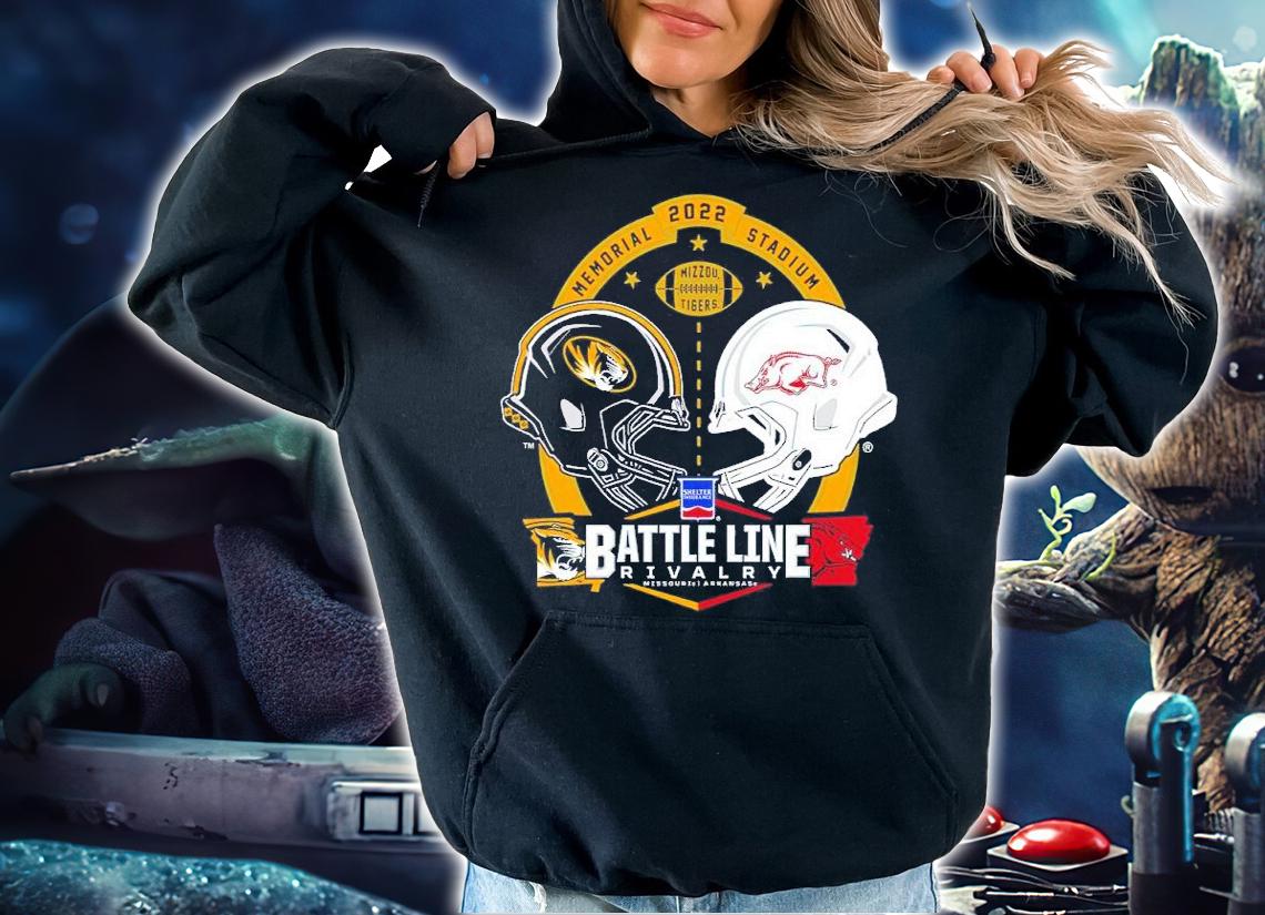 Mizzou Tigers vs Arkansas Razorbacks Battle Line Rivalry shirt t-shirt