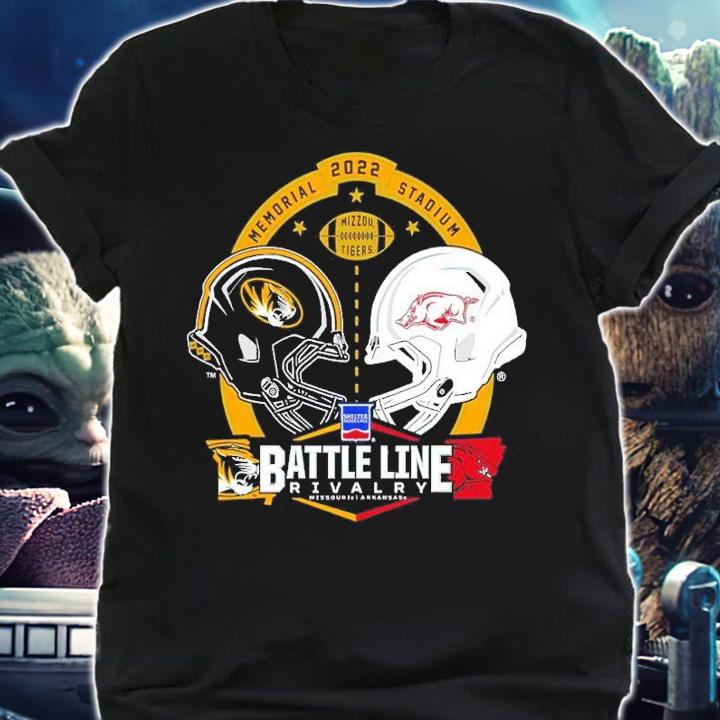 Mizzou Tigers vs Arkansas Razorbacks Battle Line Rivalry shirt t-shirt