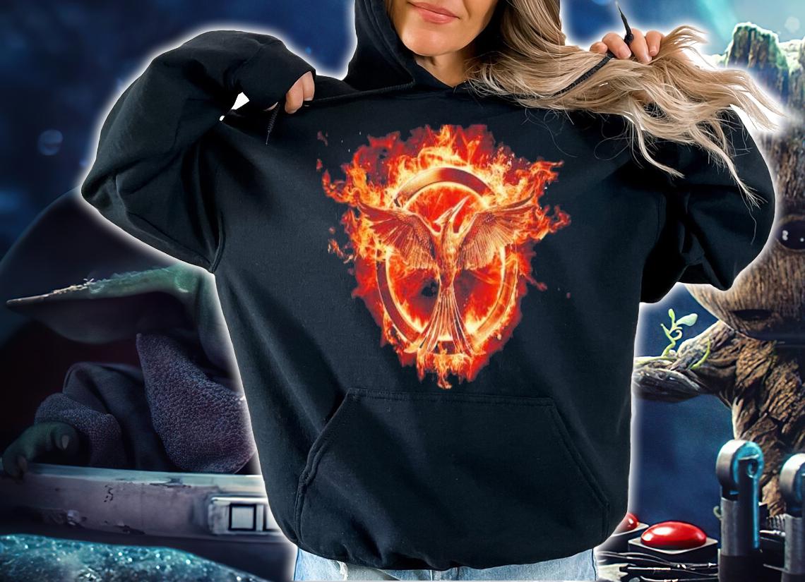 Hunger Games Flaming Mockingjay Shirt t-shirt