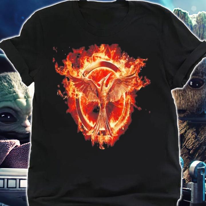 Hunger Games Flaming Mockingjay Shirt t-shirt