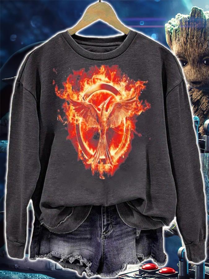 Hunger Games Flaming Mockingjay Shirt t-shirt