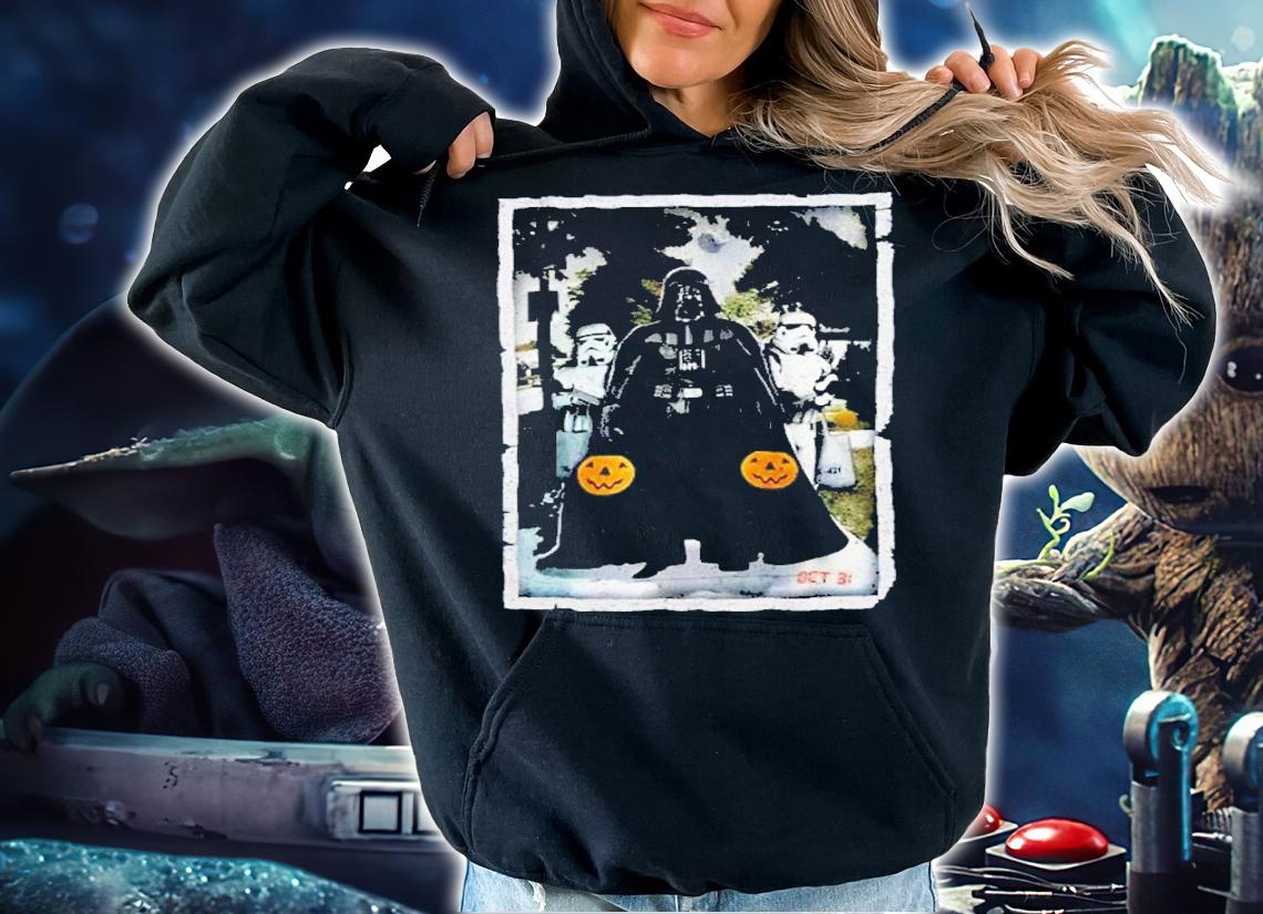 Star Wars Darth Vader Trick Or Treat With Stormtroopers Shirt t-shirt