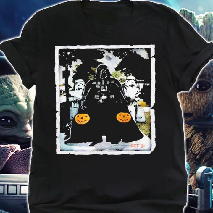 Star Wars Darth Vader Trick Or Treat With Stormtroopers Shirt t-shirt