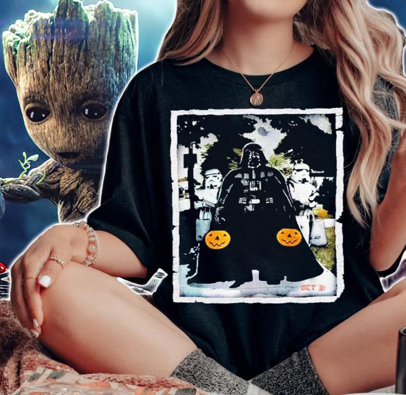 Star Wars Darth Vader Trick Or Treat With Stormtroopers Shirt t-shirt