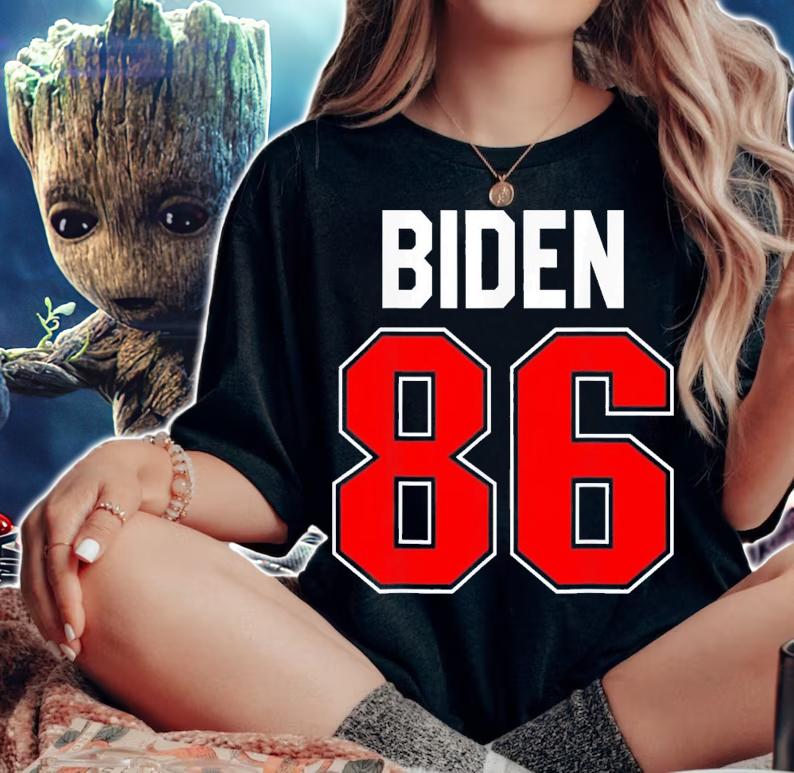 Biden 86 Jersey Anti Biden 86 46 Impeach Biden Hate Biden T-Shirt t-shirt woman shirt