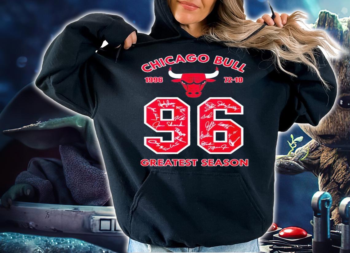 Chicago Bulls 1996 72-10 greatest season shirt t-shirt