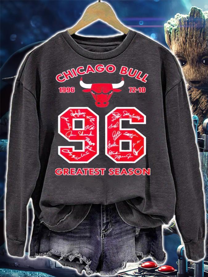 Chicago Bulls 1996 72-10 greatest season shirt t-shirt