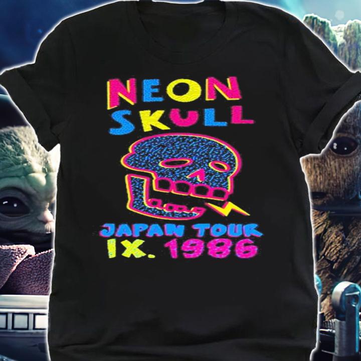 Nina Matsumoto Neon Skull Japan Tour Ix 1986 Shirt t-shirt