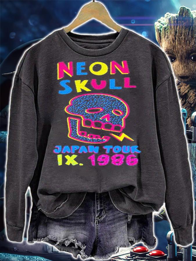 Nina Matsumoto Neon Skull Japan Tour Ix 1986 Shirt t-shirt