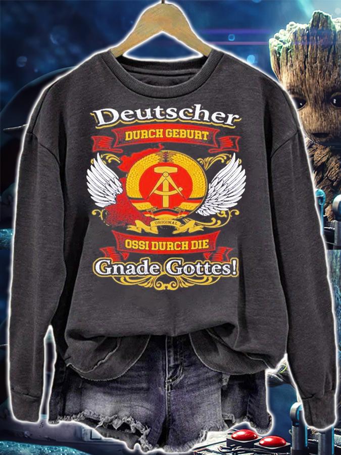 Official Deutscher Durch Geburt Ossi Durch Die Gnade Gottes Shirt t-shirt sweatshirt