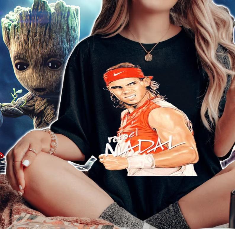 Rafael Nadal Tennis Artwork Shirt t-shirt woman shirt