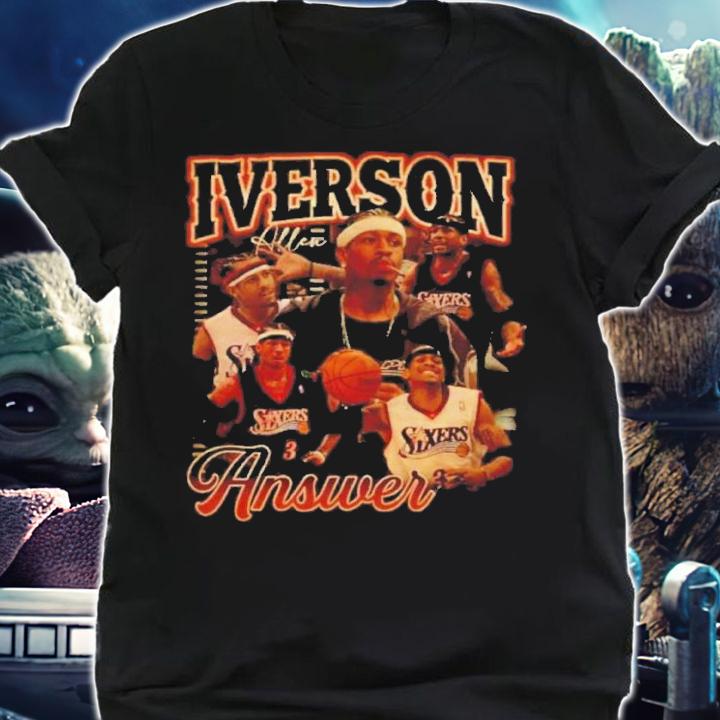Allen Iverson The Answer MVP Vintage 90s Shirt t-shirt