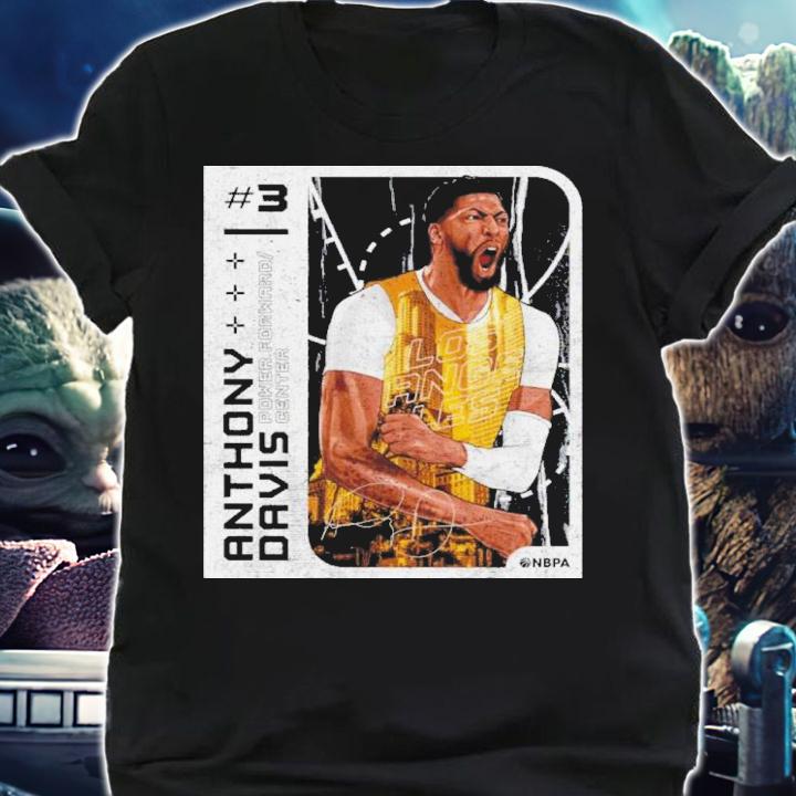 Anthony Davis Los Angeles L Card Basketball Shirt t-shirt
