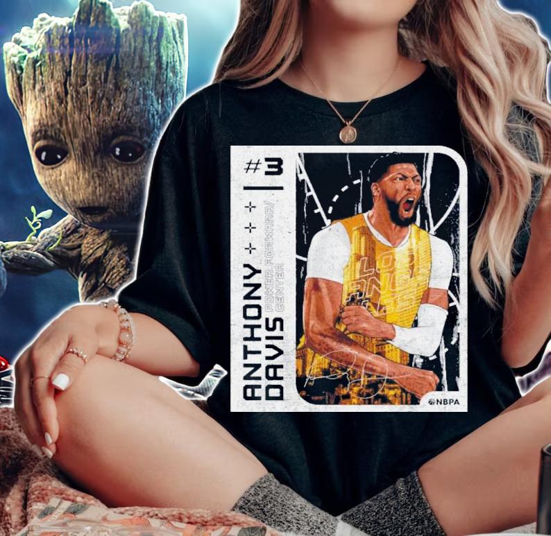 Anthony Davis Los Angeles L Card Basketball Shirt t-shirt